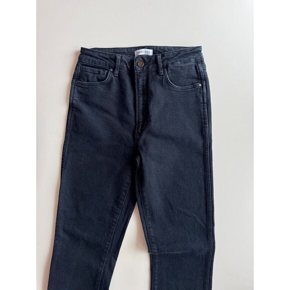 ANINE BING Jagger OD Black Dark Blue High Rise Skinny Ankle Jeans, Size 28 - Picture 6 of 15